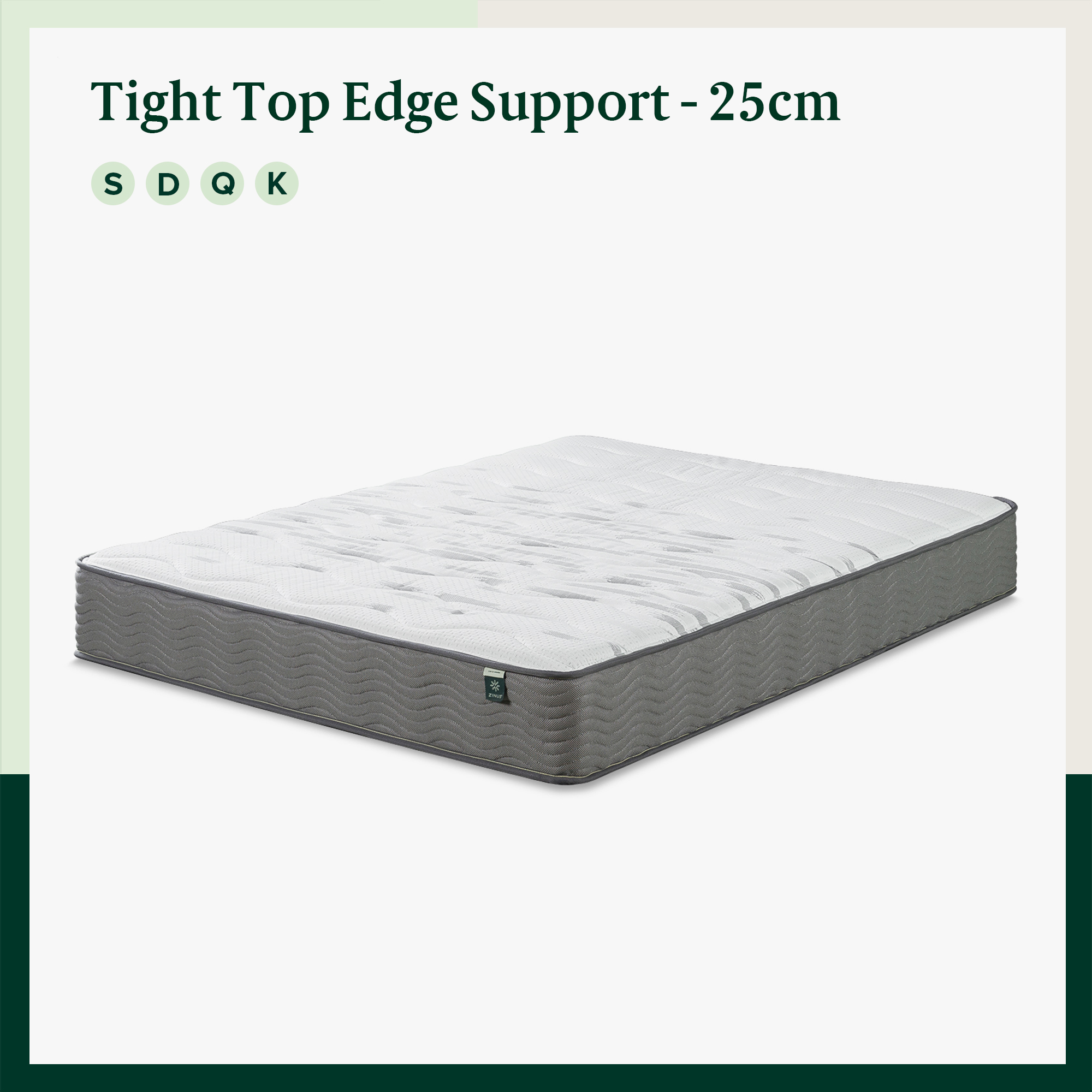 Zinus Mattress Queen Double King Single Euro Top Pocket Spring 10 Years